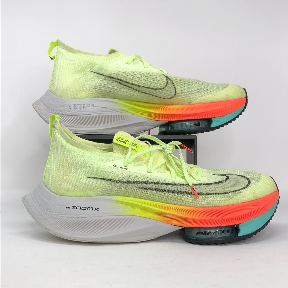Nike Air Zoom Alphafly Next% Fast Pack Volt CI9925-700 Running Shoes -Size 12.5
